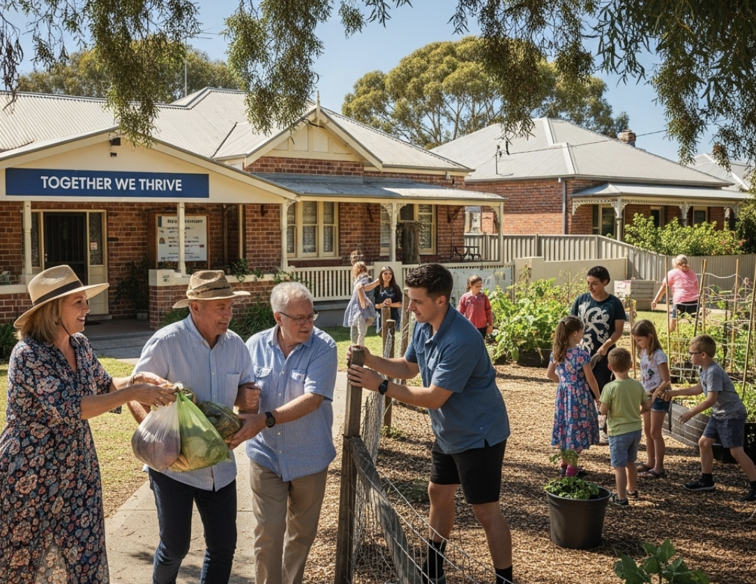 Community funding concept - people working together